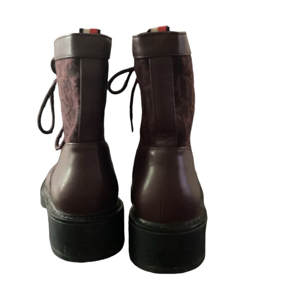 stylish and classic Tommy Hilfiger® Taiki lace-up boots, 6.5 M, Color burgundy - Picture 3 of 3